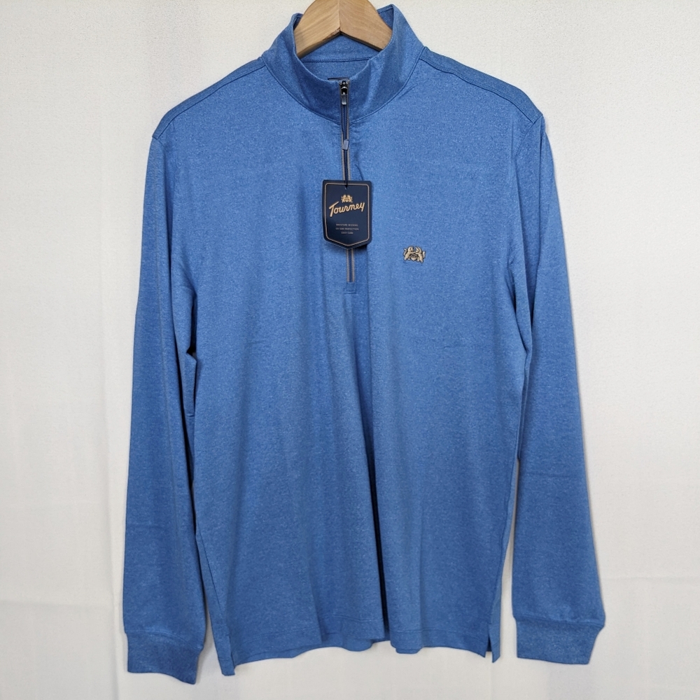 Men's Quarter Zip Mock Neck Performance Golf Pullover